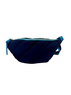 On 34th Nylon Blue Belt Bag